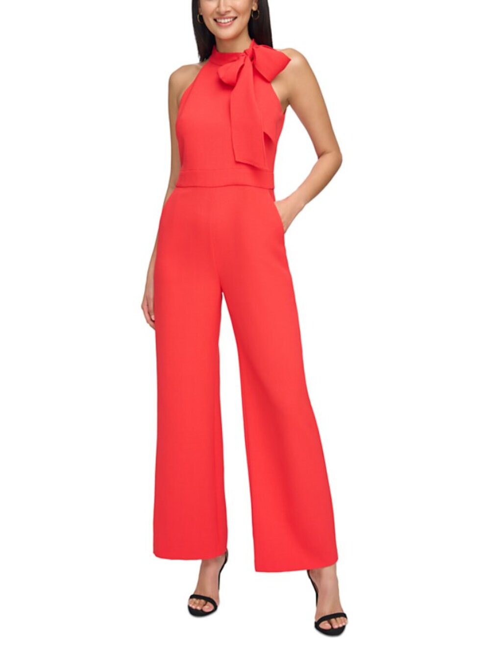 Vince Camuto Red Halter Jumpsuit